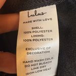 Lulus  Darling Era Black Lace Appliqué Ruffled Mini Dress Evening Gothic Small
L Photo 9