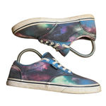 Vans ‎ Off The Wall Women's 6 Blue Cosmic Galaxy Skate Sneakers Lace Up Photo 1