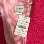 J.Crew  Hot Pink Schoolboy Tweed Blazer Gold Crest Buttons Size 10 NEW $218 Photo 5