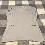 Aritzia Aritizia Wilfred Free Gray Fine Lightweight Sweater Dress V neck Size XS Photo 3