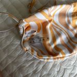 SheIn Orange and white swimsuit top Photo 2