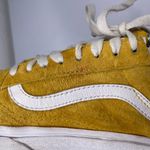 Vans Size W 8 M 6.5 Mustard Yellow White Suede Old Skool Sneaker Scotchgard Photo 9