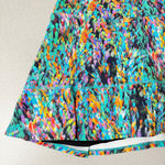 Dona Jo Skort Skirt Small Womens Blue Multi Abstract Tennis Pickleball Shorts Photo 4