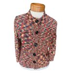 Evan Picone  multicolor sweater button cardigan size PM petite medium Photo 1