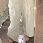 Ann Taylor ivory color striped trousers size 12 Photo 1