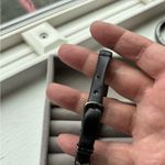 Alexis  Black Watch with Green Gemstone Photo 4