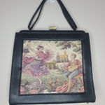 Vintage Soure New York‎ Tapestry Handbag Purse 50s MCM Tan Photo 0