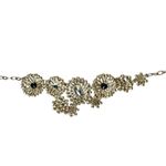 J. Crew HTF Statement Cluster Medallion‎ Gold Tone Necklace 22" Colorful Stones Photo 5