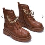 Women's Boot Cape Robbin Lancey Brown Booties Platform Ankle Shoes Size 8 Photo 1