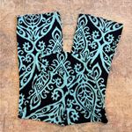 Cezanne EUC Black and Teal Wide Leg Pants Size M Photo 3