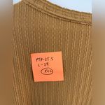 BKE  Knit Waffle Shirt Button Down Henley Long Sleeve Top Brown Size XXL Hippie Photo 7