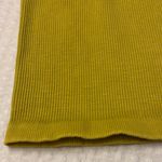 Free People NEW! HAPPINESS RUNS SQUARE NECK Ribbed Crop Top XS/S Gold Green Photo 6