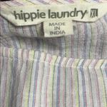 Hippie Laundry  wide bell flutter sleeve striped pastel top Photo 2