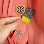 Tory Burch • Kaaren Dress tie front a-line coral peach salmon halter sleeveless Photo 4