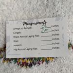 POL  Lip Sweater Rainbow Kisses Chunky V-Neck Multicolored FLAW Photo 7