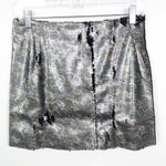 Free People  Skinny Sequin Camo Mini Skirt Size 0 Photo 8