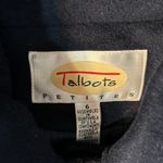 Talbots Vintage Coat Jacket Toggle Navy Blue 100% Wool Hooded Size 6 Petite Photo 3