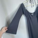 Meshki Tia Slinky Off Shoulder Maxi Dress Charcoal Gray Size XL NWT New Sexy Photo 5