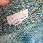 Anthropologie watercolor tie-dye knit sweater Photo 4