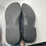 Clarks Collection Cushioned Clogs Blue Leather Slip On Comfort Shoes Womens 8.5 Photo 3