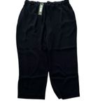 Trina Turk Interstellar Crepe Pant - Rhinestone Side Stripes,Black,Size XXL, NWT Photo 4