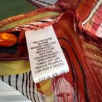 Susan Graver Floral Animal Paisley Print Button Front Kimono Sheer Blouse Top Photo 4