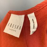 Fresha London Boutique Coral Ruffle Wrap Tie Dress Women's size Medium Red Photo 10