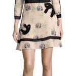 Coach Embroidered Prairie Dog Rose Dress Black Sequin Bow Dress Size 0 Photo 0