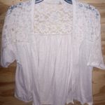 Allison Brittney Women's  Cardigan Off-White XL Lace Layering Flowy Photo 0