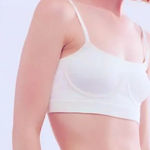 Free People  Seamless Bralette Womens Size S Adjustable Longline‎ White NWT Photo 0
