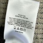 EXPRESS  faux fur sherpa black popover 1/4 zip cozy oversized sweatshirt jacket Photo 4