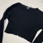 Black Off The Shoulder Sweater Size M Photo 2
