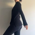 Guess Black Lace Up Sweater Photo 1