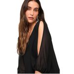 Lulu’s Shifting Dears Black Long Sleeve Dress Photo 3