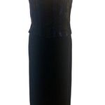 Betsy and Adam  Formal Gown Ladies Sz 6 by Jas Lene Black Velvet Dress Photo 0