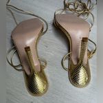 Schutz  Women’s Thea Heels Metallic Gold Shoes Size 9.5 Photo 15