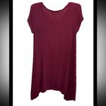 Pink Rose Burgundy Maroon Short sleeve Knit  Dress By  Photo 1