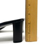 via spiga black leather and suede slides, made in Italy, size 6.5 Photo 7