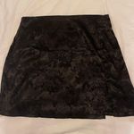 Satin Mini Skirt With Floral Detailing Multi Size M Photo 0