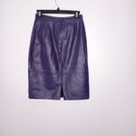 Vintage Comint leather skirt Purple Size undefined Photo 2
