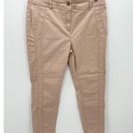 Chico's  Pink Khaki Cargo‎ Pants Moto Cotton Stretch Womens Size M Medium Photo 0