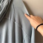 Free People Movement Trekking Out Zip Up Boho Athletic Hooded Sweatshirt Size S Blue Photo 8