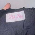 Pink Lily Black High Waisted Smocked Culotte Shorts size medium Photo 2