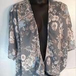 Live 4 Truth gray floral sheer cardigan Photo 0