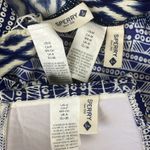 Sperry Blue & White Print 3 Piece Bikini & Long Sleeve Top Set S Photo 4