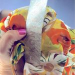 Kontrol  Kimono Coverup Semi Sheer Floral Tropical Tassel Open Front Womens Large Photo 7