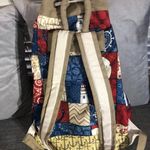 Paul Brent Beach Backpack Floral Print Red Blue Tan Photo 1