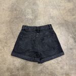 ZARA  faded vintage style black jean denim shorts Photo 1