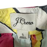 J.Crew  Pink Blue Yellow White Striped Short Sleeve Top Small Photo 2