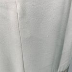 Vintage 80s Fringe Trim Dress Drop Waist Bow Detail Long Sleeves Ivory Womens 10 White Photo 12